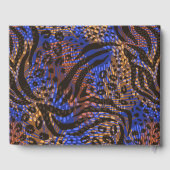 Luxurious Leopard and Zebra Print Pattern Gastenboek (Achterkant)