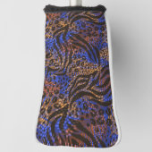 Luxurious Leopard and Zebra Print Pattern Golfheadcover (Draai 90)
