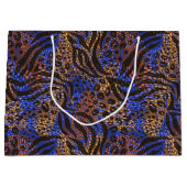 Luxurious Leopard and Zebra Print Pattern Groot Cadeauzakje (Voorkant)