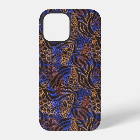 Luxurious Leopard and Zebra Print Pattern iPhone Hoesje (Achterkant)