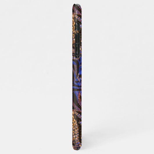 Luxurious Leopard and Zebra Print Pattern iPhone Hoesje (Linkerkant)