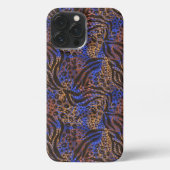 Luxurious Leopard and Zebra Print Pattern iPhone Hoesje (Achterkant)