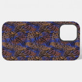 Luxurious Leopard and Zebra Print Pattern iPhone Hoesje (Achterkant horizontaal)
