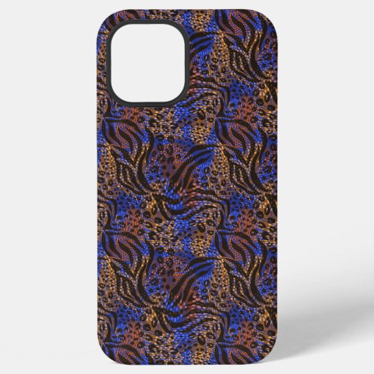 Luxurious Leopard and Zebra Print Pattern iPhone Hoesje (Achterkant)