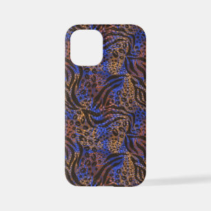 Luxurious Leopard and Zebra Print Pattern iPhone 12 Mini Hoesje