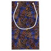 Luxurious Leopard and Zebra Print Pattern Klein Cadeauzakje (Achterkant)