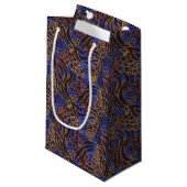 Luxurious Leopard and Zebra Print Pattern Klein Cadeauzakje (Voorkant Gekanteld)