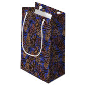 Luxurious Leopard and Zebra Print Pattern Klein Cadeauzakje (Achterkant Gekanteld)