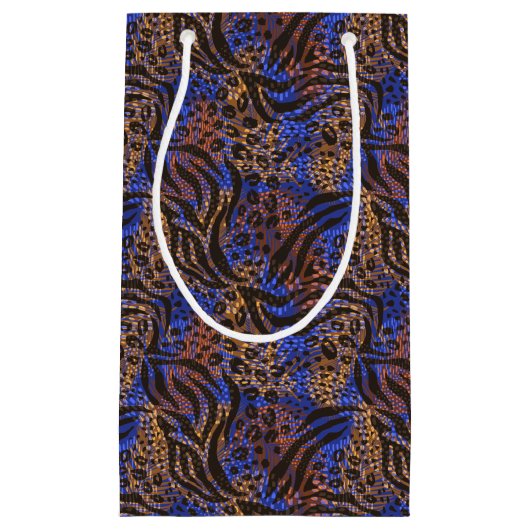 Luxurious Leopard and Zebra Print Pattern Klein Cadeauzakje (Voorkant)