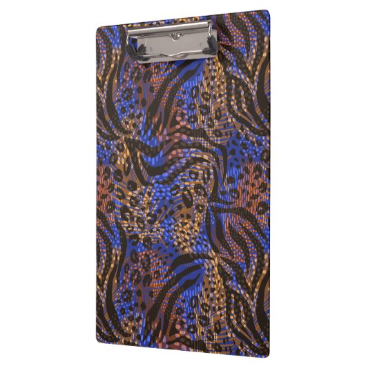 Luxurious Leopard and Zebra Print Pattern Klembord (Links)