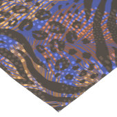 Luxurious Leopard and Zebra Print Pattern Korte Tafelloper (Hoek)