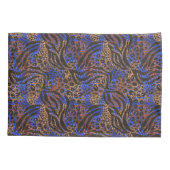 Luxurious Leopard and Zebra Print Pattern Kussensloop (Achterkant)