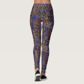 Luxurious Leopard and Zebra Print Pattern Leggings (Achterkant)