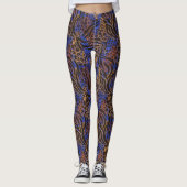 Luxurious Leopard and Zebra Print Pattern Leggings (Voorkant)