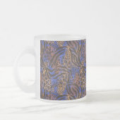 Luxurious Leopard and Zebra Print Pattern Matglas Koffiemok (Links)