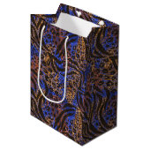 Luxurious Leopard and Zebra Print Pattern Medium Cadeauzakje (Voorkant Gekanteld)
