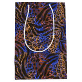Luxurious Leopard and Zebra Print Pattern Medium Cadeauzakje (Voorkant)