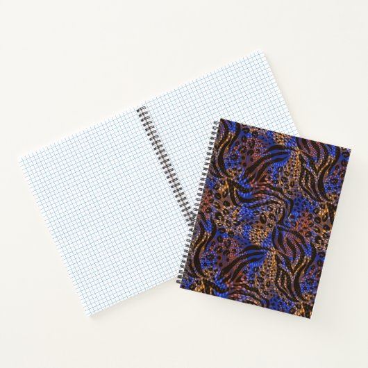 Luxurious Leopard and Zebra Print Pattern Notitieboek (Binnen)