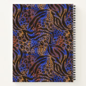 Luxurious Leopard and Zebra Print Pattern Notitieboek (Achterkant)