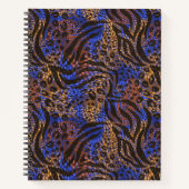 Luxurious Leopard and Zebra Print Pattern Notitieboek (Voorkant)