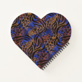 Luxurious Leopard and Zebra Print Pattern Notitieboek (Achterkant)