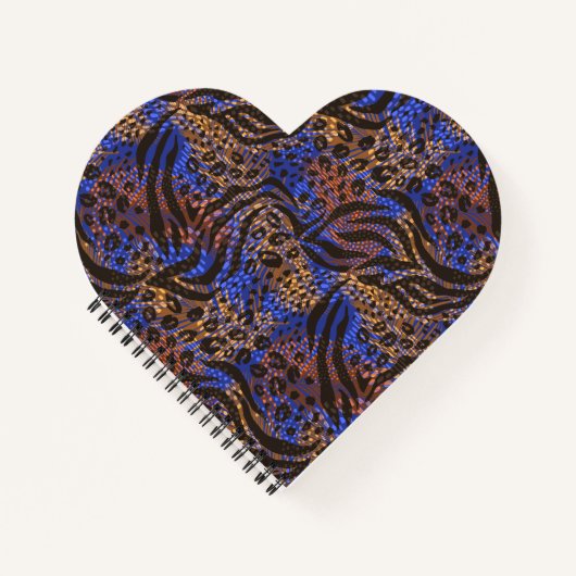 Luxurious Leopard and Zebra Print Pattern Notitieboek (Voorkant)