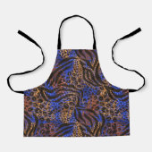 Luxurious Leopard and Zebra Print Pattern Schort (Voorkant)
