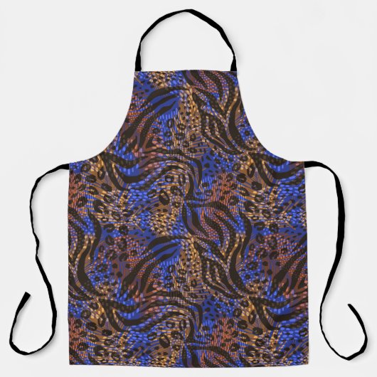 Luxurious Leopard and Zebra Print Pattern Schort (Voorkant)