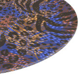 Luxurious Leopard and Zebra Print Pattern Snijplank (Hoek)
