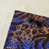 Luxurious Leopard and Zebra Print Pattern Strandlaken (In situ)