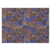 Luxurious Leopard and Zebra Print Pattern Tafelkleed (Voorkant (Horizontaal))