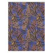 Luxurious Leopard and Zebra Print Pattern Tafelkleed (Voorkant)