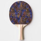 Luxurious Leopard and Zebra Print Pattern Tafeltennisbatje (Voorkant)