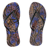 Luxurious Leopard and Zebra Print Pattern Teenslippers (Voetbed)