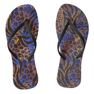 Luxurious Leopard and Zebra Print Pattern Teenslippers