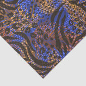 Luxurious Leopard and Zebra Print Pattern Tissuepapier (Detail)