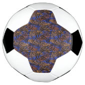 Luxurious Leopard and Zebra Print Pattern Voetbal (Gedraaid)