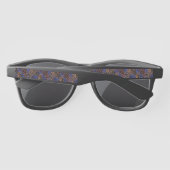 Luxurious Leopard and Zebra Print Pattern Zonnebrillen (Achterkant)
