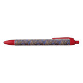 Luxurious Leopard and Zebra Print Pattern Zwarte Inkt Pen (Bovenkant)