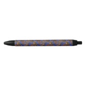 Luxurious Leopard and Zebra Print Pattern Zwarte Inkt Pen (Voorkant)