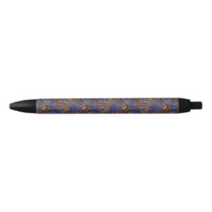 Luxurious Leopard and Zebra Print Pattern Zwarte Inkt Pen