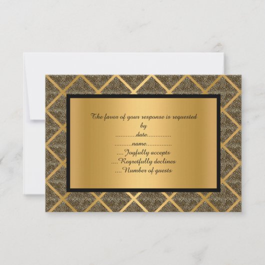 LUXURIOUS LEOPARD PATTERNED RSVP 2 (Voorkant)