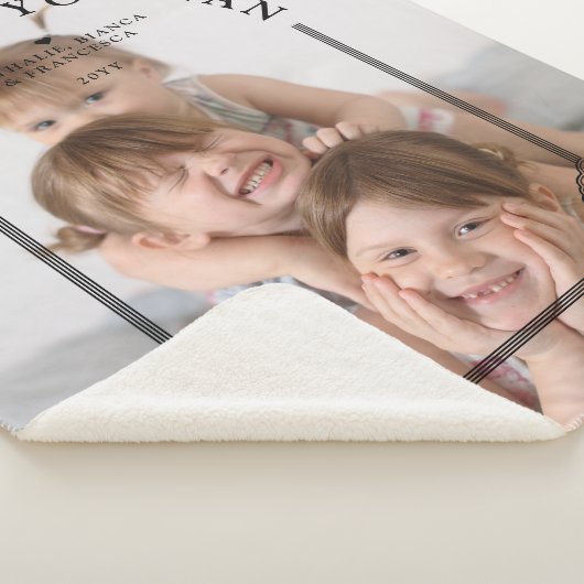 Luxurious Ornamental Dome Arch Effect Custom Photo Sherpa Deken (3/4)