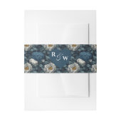 Luxurious Peonies Petal Spring Wedding Uitnodigingen Wikkel (Voorkant Voorbeeld)