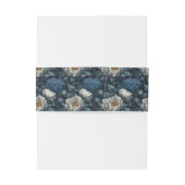 Luxurious Peonies Petal Spring Wedding Uitnodigingen Wikkel (Achterkant Voorbeeld)