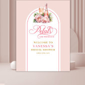 Luxurious petals and prosecco party photo backdrop wandkleed