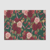 Luxurious Red Roses Tissuepapier (Voorkant)