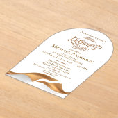 Luxurious Retirement Party Acryl Uitnodigingen (Laagn)