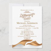 Luxurious Retirement Party Kaart (Voorkant)