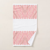 LUXURIOUS ROOS GOLD Lace op witte doekjes Bad Handdoek (Handdoek)